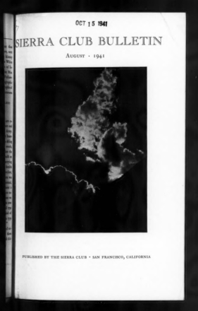 Sierra Club Bulletin 1941 Vol 26 No 4 August thumbnail